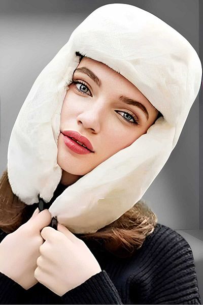 Trenderrs Унисекс плюшена пилотска шапка