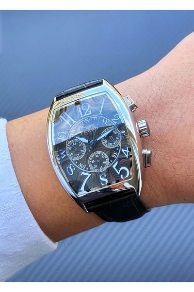 FERRO Asw123-I1880Fr Leather Band Men's Wrist Watch