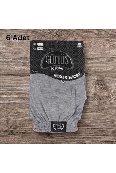 Gümüş İç Giyim Boxeri argintii pentru bărbați, pachet de 6