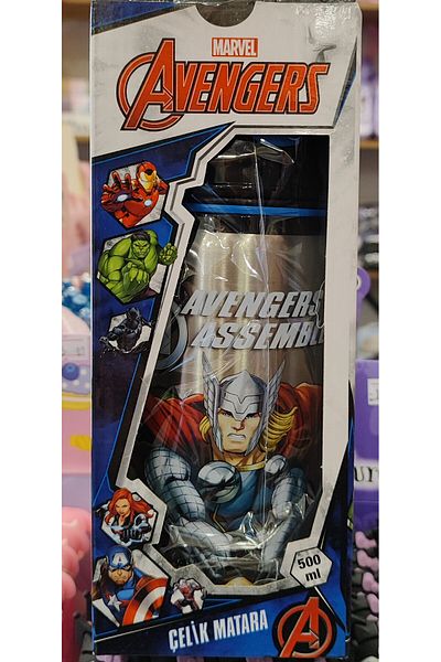 bundle island Children's Super Heroes Figured Stainless Steel Flask