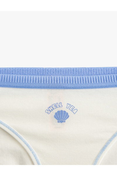 Koton Бавовняні трусики з детальною вишивкою для жінок