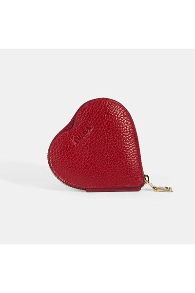 Desa Yelena Heart Light Burgundy Leather Wallet