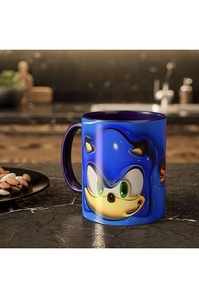 Cuppy Box Sonic 3D Embossed Effect Mug
