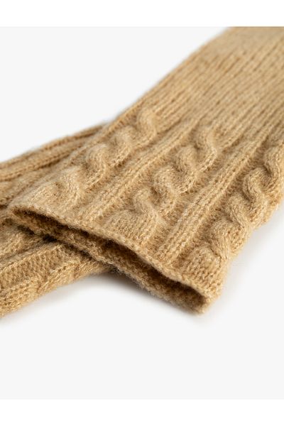 Koton Koton X Sima Tarkan - Knitwear Knitted Gloves Without Cut Fingers