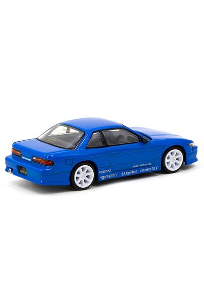 mini gt Nessiworld Tarmac Works 1/64 Vertex Nissan Silvia S13 Blue Metallic