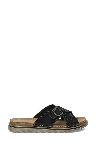 Polaris 408065.M5Fx Black Men's Slippers