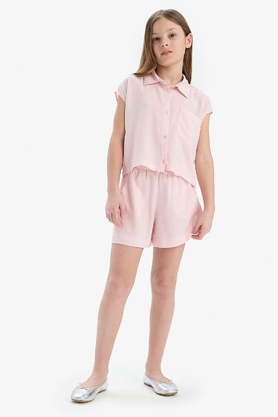 DeFacto Girl's Elastic Waist Viscose Shorts D7616A825Hs