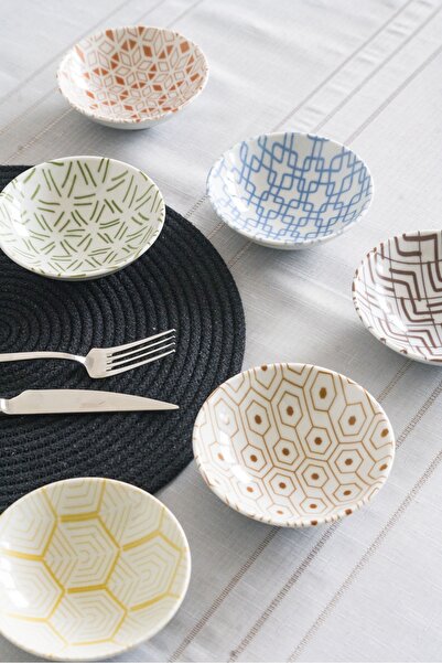 Porland Tamina 6-Piece Mixed Snack Bowl Sauce Bowl Set 12cm