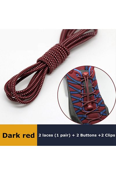 Choice 1Pair Shoelaces for Sneaker Elastic No Tie Shoe Laces Stretching Lock Lazy Laces Quick Rubber Sho...