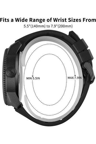 Naviforce Sport Waterproof Watches for Students Boys Men, Silicone Band Watch with Second Hand