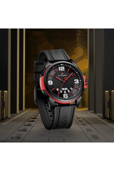 Naviforce Waterproof Watch for Men Women, Analog Auto Date Military Sports Unisex Wristwatch,Silicone Strap