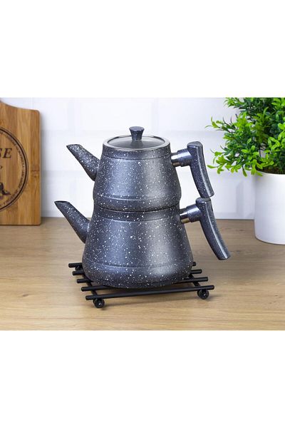 Okyanus Home Trivet pătrat negru