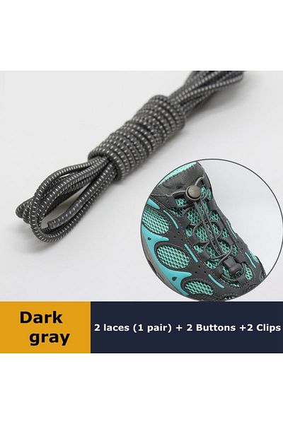 Choice 1Pair Shoelaces for Sneaker Elastic No Tie Shoe Laces Stretching Lock Lazy Laces Quick Rubber Sho...