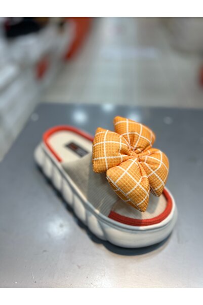 Akınal Bella Πολύχρωμες γυναικείες παντόφλες με φιόγκο