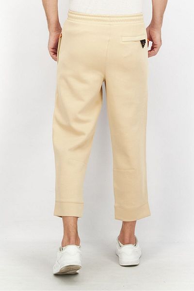 Puma Men Regular Fit Drawstring Brand Logo Track Pants, Beige