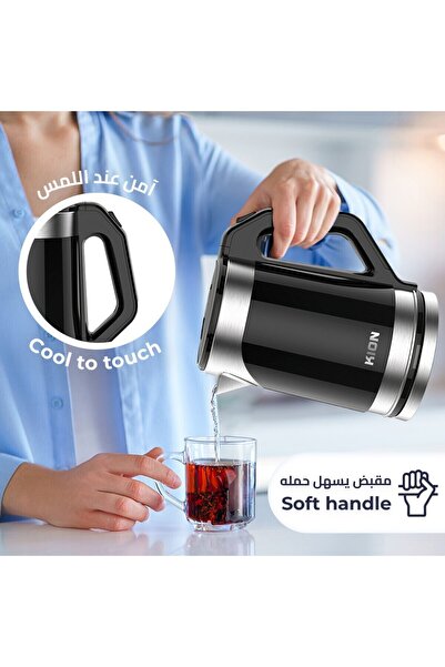 Kion Electric Kettle  | 1.8 L | BLACK | KHD/206