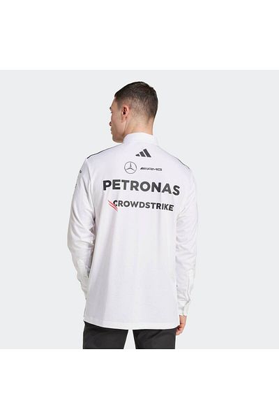 adidas Ανδρικό φούτερ πόλο Mercedes Amg Petronas Formula One Team (JX0757)