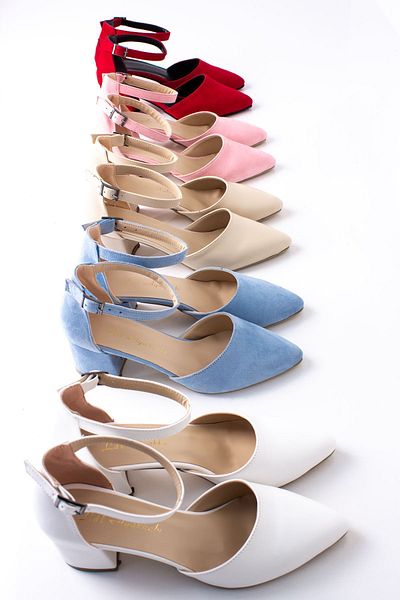 Lal Shoes & Bags Ankle Lace Women's Heeled Shoes-white