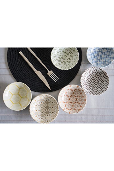 Porland Tamina 6-Piece Mixed Snack Bowl Sauce Bowl Set 12cm
