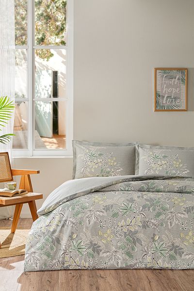Özdilek Single Özdilek Green Leaf Duvet Cover Set