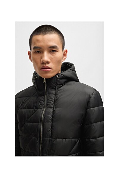 BOSS Duble B monogramlı, su geçirmez mont