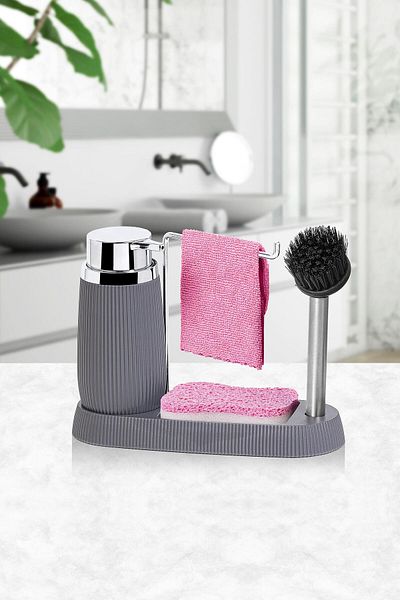 Okyanus Home Σετ νιπτήρα Anthracite Premium