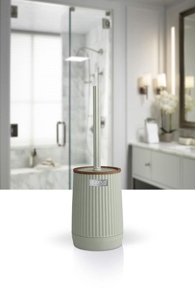 Okyanus Home Βούρτσα Nida Green Wood με μοτίβο Eco WC