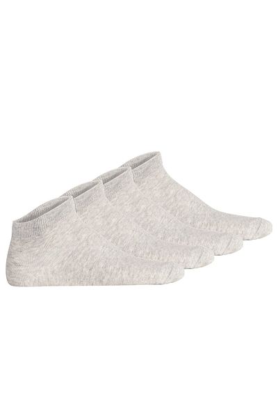 von Jungfeld Unisex Sneakersocken, 4er Pack - Essentials Sneaker, einfarbig