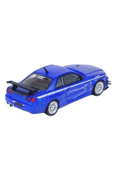 SLNN 1/64 نيسان سكاي لاين جي تي آر R34 V-Spec تم ضبطها بواسطة Mine's