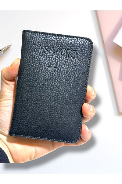 Gempo Vegan Leather Credit Card Holder Passport Case with Money Compartment Passport Holder