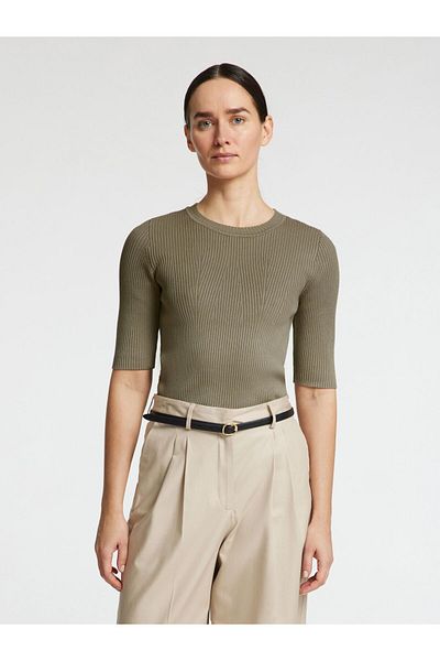 Selected Femme Strickoberteil Kurzärmeliges