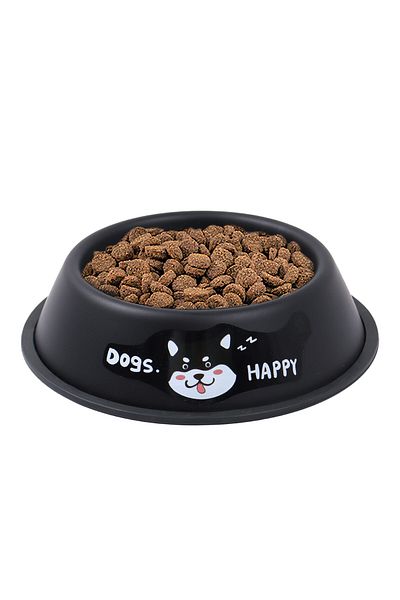 GOBYPET 18 cm Colorful Metal Food and Cat Dog Water Bowl