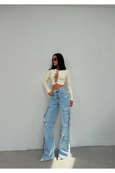 DENİKK Trend Design special Pantaloni Palazzo Kalip confortabili cu picioare largi