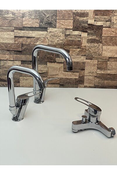 Bagnora Mutfak Lavabo Banyo Bataryası Musluğu 3’lü set