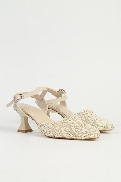Pierre Cardin Cream Women's Heeled Shoes Pc-54660