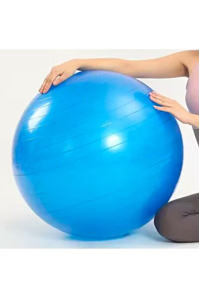 Clifton 65 Cm Fitilli Pilates Topu Ve Pompa Seti Plates Denge Yoga Spor Egzersiz Top Jimnastik Gym