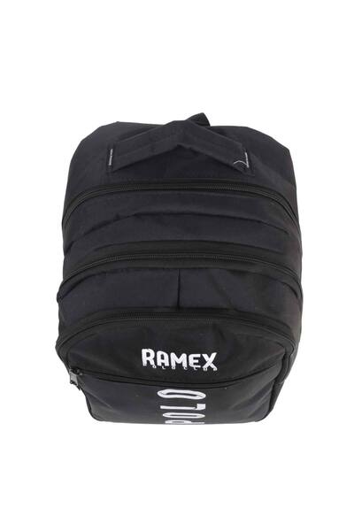 Pikas Black Polo Text Backpack - for School and University