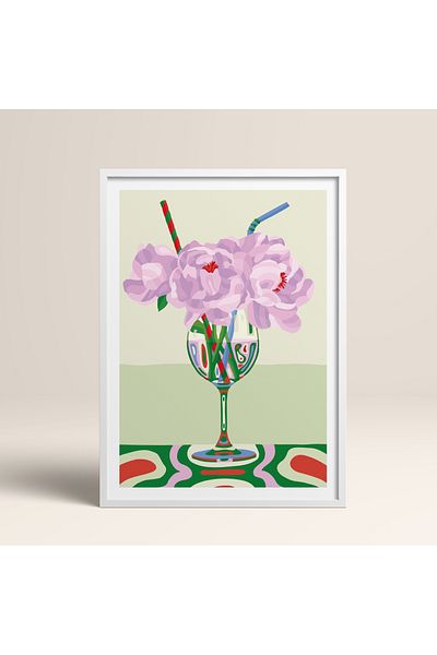 HOMEPACK Single Wooden Framed Painting One Piece Poster Painting Tk/834