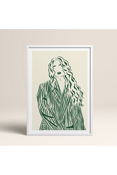HOMEPACK Single Wooden Framed Painting One Piece Poster Painting Tk/837