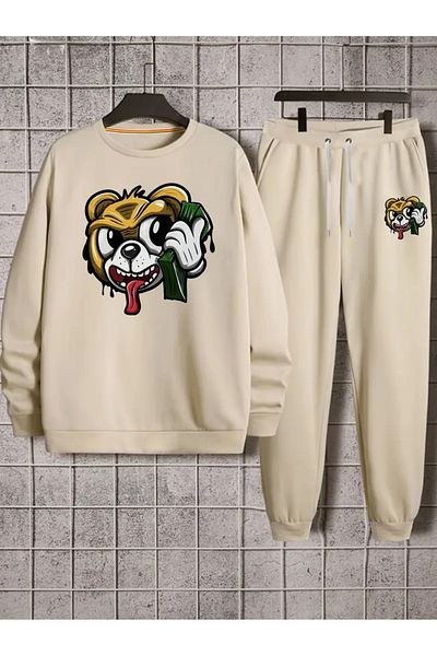 aynewmoda Printed Tracksuit Set