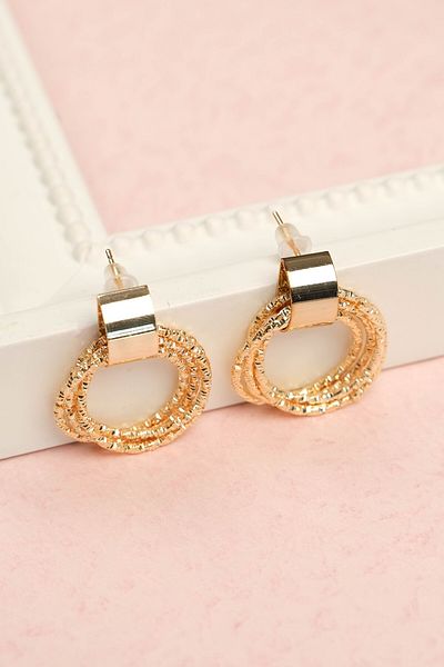 Jenny Daphne Steel Invoiced Earrings, Guaranteed to Not Fade Color