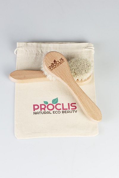 proclis 100% Natural Goat Hair Facial Care Brush - 1 Name Printable