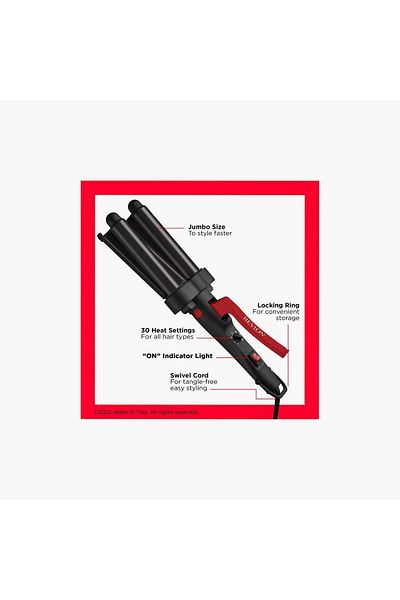 Revlon Wave Master Jumbo Waver with Three-Prong Jumbo Barrels