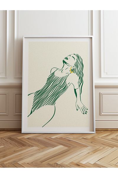 HOMEPACK Pictură cu un singur cadru din lemn Pictură poster dintr-o bucată TK/838