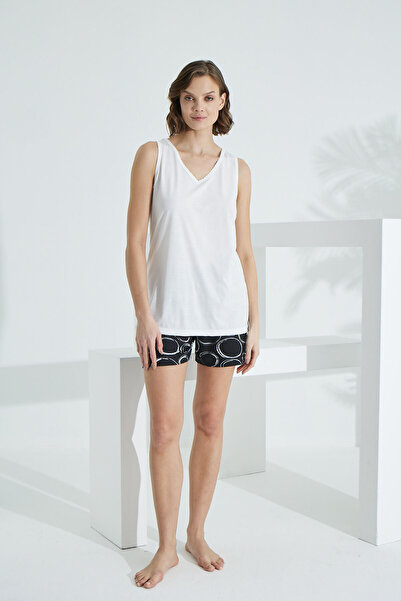 Etoile Καλοκαιρινό γυναικείο σορτς με λουράκι από μπαμπού 70014