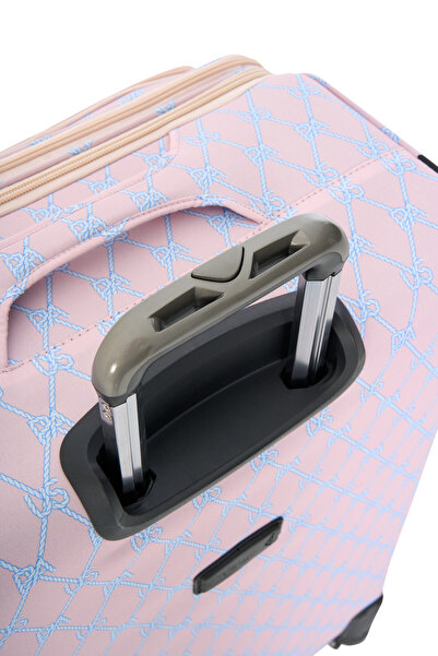 U.S. Polo Assn. U.S. Polo. Assn. 24041-24039-24038-24040 Büyük boy Unisex Monogram Kumaş valiz tatil bavul PUDRA