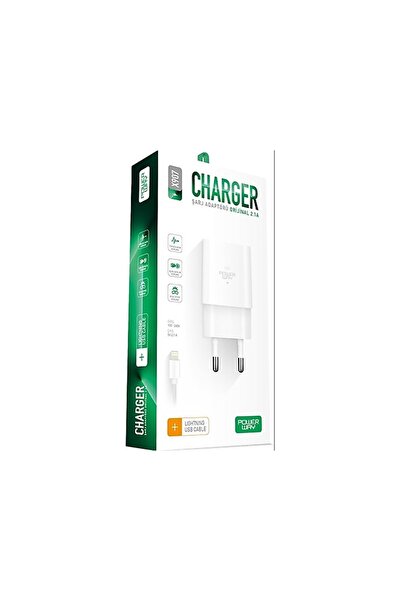 POWERWAY X907 5 Volt 2.1A Lightning Şarj Aleti-Lightning Kablo