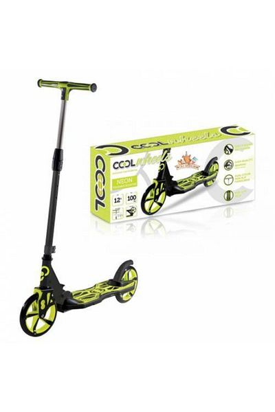 anıloyuncak Toy Cool Wheels Folding 2-Wheeled Giant Wheel Scooter +12 Years 100 Kg Green