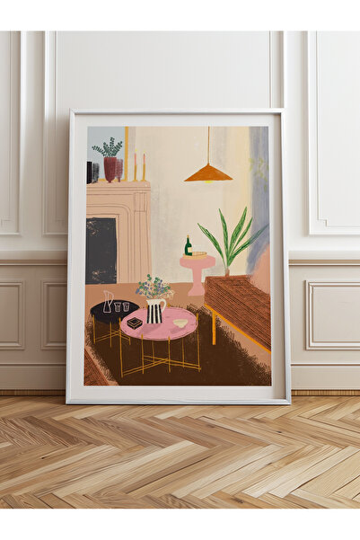 HOMEPACK Pictură cu un singur cadru din lemn Pictură poster dintr-o bucată TK...