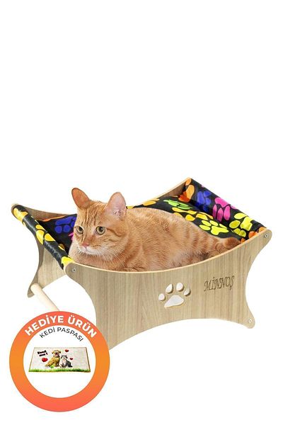 GOBYPET Custom Name Printed Cat Dog Hammock, Cat Dog House, Cat Dog Swing, Cat Hammock, Gift Mat